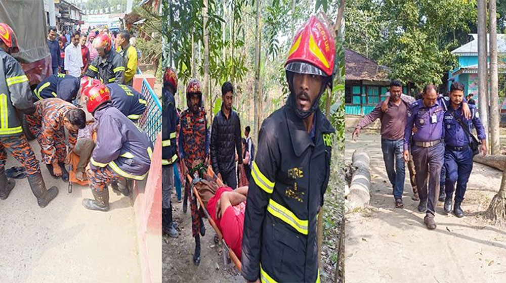 বরিশালে বোমা বিস্ফোরণে পুলিশসহ তিনজন আহত 