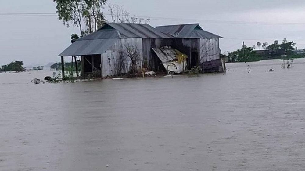 তৃতীয় দফায় বন্যার কবলে সিলেট