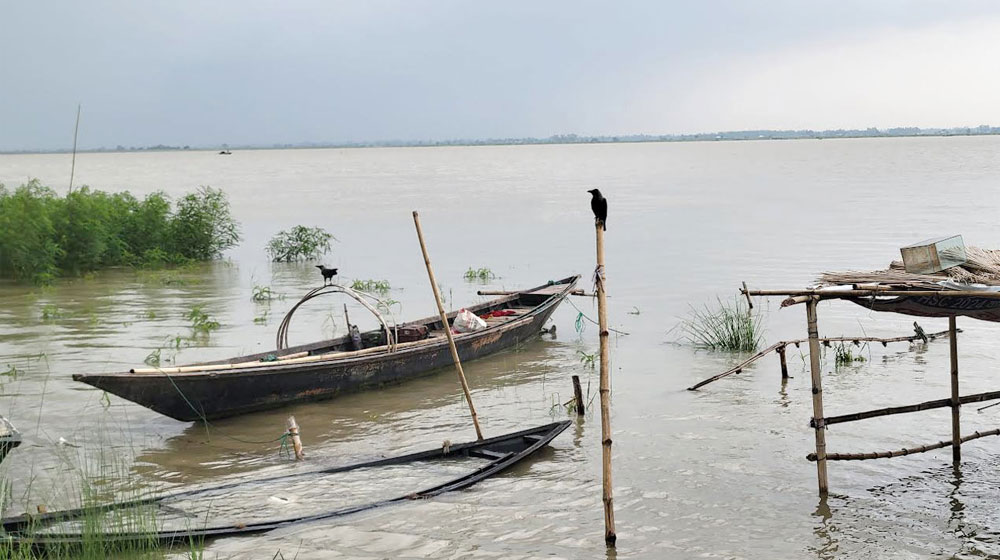 পদ্মার পানি বিপৎসীমার ওপরে, তলিয়েছে নিম্নাঞ্চল