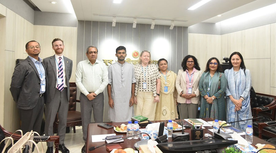 ক্রীড়া উপদেষ্টার সঙ্গে জাতিসংঘের পাঁচ সংস্থার প্রতিনিধিদের সাক্ষাৎ