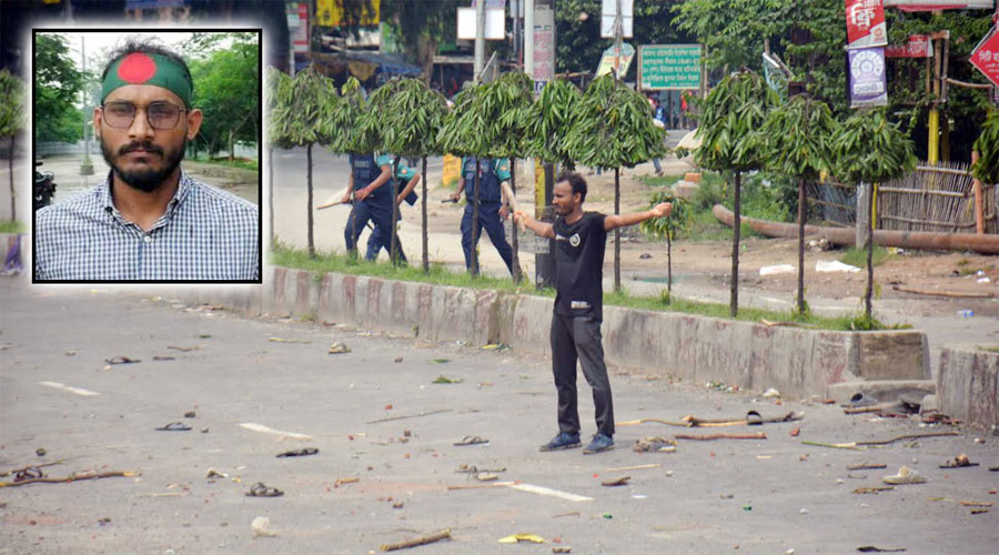  পুলিশের গুলিতে নিহত শিক্ষার্থী আবু সাঈদ 