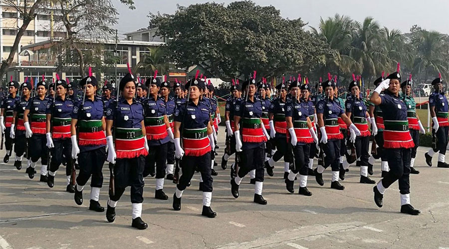 সারদায় বাংলাদেশ পুলিশ একাডেমিতে প্রশিক্ষণরত এসআই 